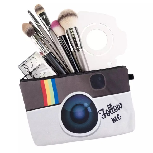 Instagram App Icon Cosmetic Makeup Bag Clutch - Picture 6 of 15